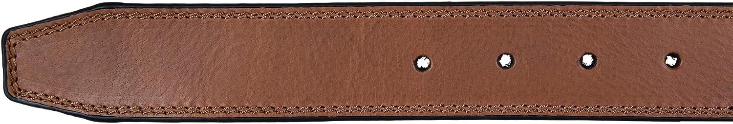 image:imageLucky Brand Mens Stitched Genuine Leather Belt Classic Casual Dress Everyday Western Metal BuckleDouble Stitch Tan