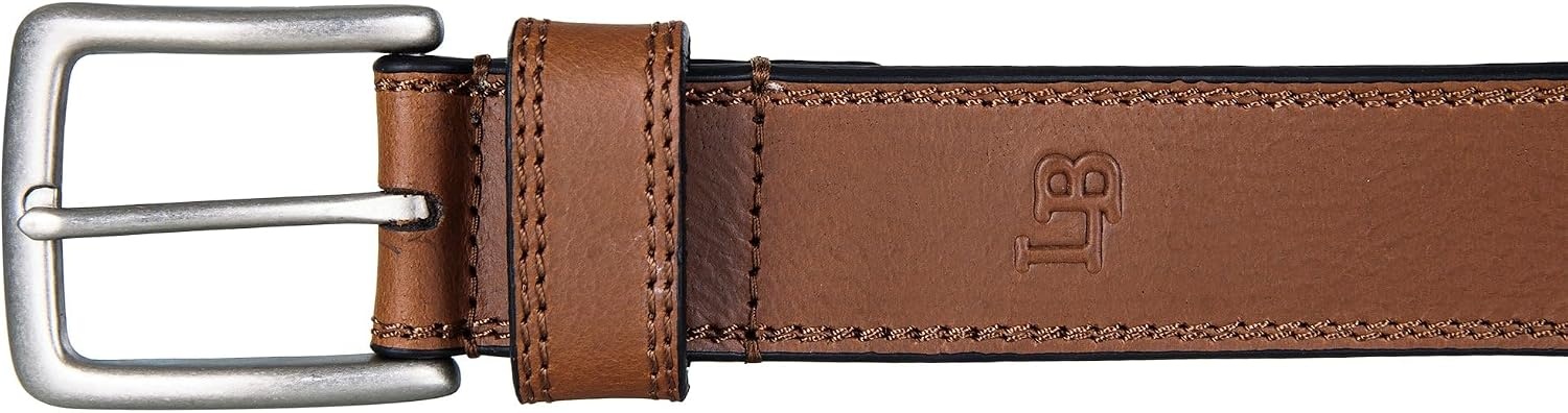 image:imageLucky Brand Mens Stitched Genuine Leather Belt Classic Casual Dress Everyday Western Metal BuckleDouble Stitch Tan