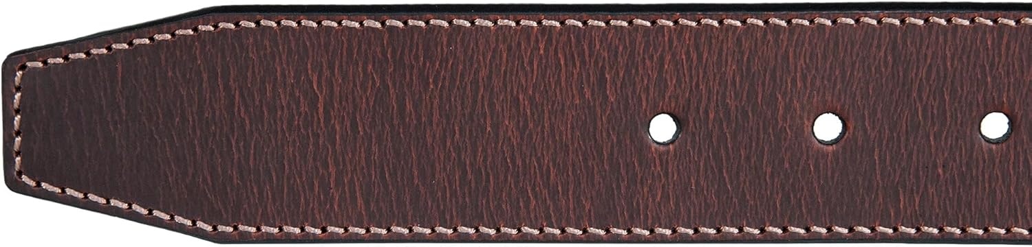 image:imageLucky Brand Mens Stitched Genuine Leather Belt Classic Casual Dress Everyday Western Metal BuckleLeather Keeper Brown