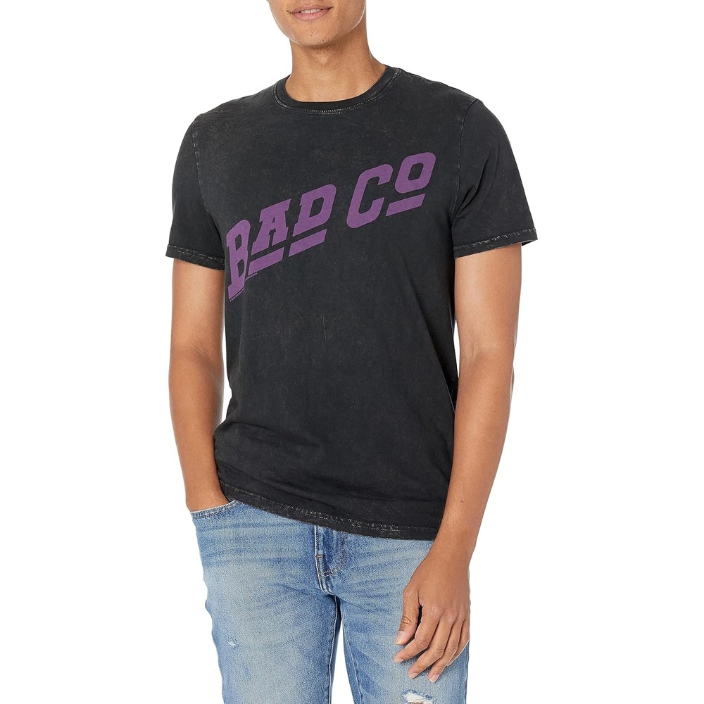 image:imageLucky Brand Mens Short Sleeve Crew Neck Bad Co Logo TeeJet Black