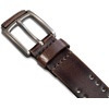 Lucky Brand Men’s Genuine Leather Belt | Classic | Casual | Everyday | Western | American Heritage | Metal Buckle(Perforated – Brown)