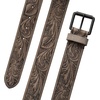 Lucky Brand Men’s Genuine Leather Belt | Classic | Casual | Everyday | Western | American Heritage | Metal Buckle(Western Embossed – Brown)