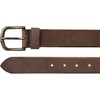 Lucky Brand Men’s Jeans Leather Belt| Classic| Casual| Dress| Everyday| American Heritage| Genuine Leather| Metal Buckle(Bevelved Edge – Brown)