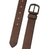 Lucky Brand Men’s Jeans Leather Belt| Classic| Casual| Dress| Everyday| American Heritage| Genuine Leather| Metal Buckle(Bevelved Edge – Brown)