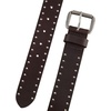 Lucky Brand Men’s Jeans Leather Belt| Classic| Casual| Dress| Everyday| American Heritage| Genuine Leather| Metal Buckle(Eyelet Leather – Brown)