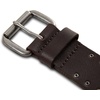 Lucky Brand Men’s Jeans Leather Belt| Classic| Casual| Dress| Everyday| American Heritage| Genuine Leather| Metal Buckle(Eyelet Leather – Brown)