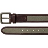 Lucky Brand Men’s Jeans Leather Belt| Classic| Casual| Dress| Everyday| American Heritage| Genuine Leather| Metal Buckle(Leather Canvas – Khaki)