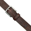 Lucky Brand Men’s Stitched Genuine Leather Belt | Classic | Casual | Dress | Everyday | Western | Metal Buckle(Antiqued Leather – Brown)