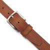 Lucky Brand Men’s Stitched Genuine Leather Belt | Classic | Casual | Dress | Everyday | Western | Metal Buckle(Antiqued Leather – Tan)