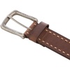 Lucky Brand Men’s Stitched Genuine Leather Belt | Classic | Casual | Dress | Everyday | Western | Metal Buckle(Cord Lacing – Brown)