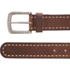 Lucky Brand Men’s Stitched Genuine Leather Belt | Classic | Casual | Dress | Everyday | Western | Metal Buckle(Cord Lacing – Brown)