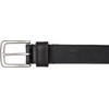 Lucky Brand Men’s Stitched Genuine Leather Belt | Classic | Casual | Dress | Everyday | Western | Metal Buckle(Double Stitch – Black)