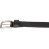 Lucky Brand Men’s Stitched Genuine Leather Belt | Classic | Casual | Dress | Everyday | Western | Metal Buckle(Double Stitch – Black)
