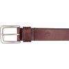 Lucky Brand Men’s Stitched Genuine Leather Belt | Classic | Casual | Dress | Everyday | Western | Metal Buckle(Double Stitch – Brown)