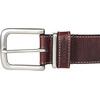Lucky Brand Men’s Stitched Genuine Leather Belt | Classic | Casual | Dress | Everyday | Western | Metal Buckle(Leather Keeper – Brown)