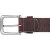 Lucky Brand Men’s Stitched Genuine Leather Belt | Classic | Casual | Dress | Everyday | Western | Metal Buckle(Leather Keeper – Brown)