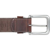 Lucky Brand Men’s Stitched Genuine Leather Belt | Classic | Casual | Dress | Everyday | Western | Metal Buckle(Leather Keeper – Tan)