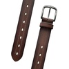 Lucky Brand Men’s Stitched Genuine Leather Belt | Classic | Casual | Dress | Everyday | Western | Metal Buckle(Stitch Detail – Brown)