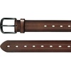 Lucky Brand Men’s Stitched Genuine Leather Belt | Classic | Casual | Dress | Everyday | Western | Metal Buckle(Stitch Detail – Brown)