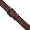 Lucky Brand Men’s Stitched Genuine Leather Belt | Classic | Casual | Dress | Everyday | Western | Metal Buckle(Stitch Detail – Brown)