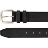 Lucky Brand Men’s Stitched Genuine Leather Belt | Classic | Casual | Dress | Everyday | Western | Metal Buckle(Triple Needle Stitch – Black)