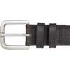 Lucky Brand Men’s Stitched Genuine Leather Belt | Classic | Casual | Dress | Everyday | Western | Metal Buckle(Triple Needle Stitch – Black)