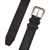 Lucky Brand Men’s Stitched Genuine Leather Belt | Classic | Casual | Dress | Everyday | Western | Metal Buckle(Triple Needle Stitch – Black)