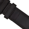 Lucky Brand Men’s Stitched Genuine Leather Belt | Classic | Casual | Dress | Everyday | Western | Metal Buckle(Triple Needle Stitch – Black)