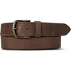 Lucky Brand Men’s Jeans Leather Belt| Classic| Casual| Dress| Everyday| American Heritage| Genuine Leather| Metal Buckle(Bevelved Edge – Brown)