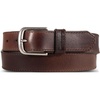 Lucky Brand Men’s Jeans Leather Belt| Classic| Casual| Dress| Everyday| American Heritage| Genuine Leather| Metal Buckle(Distressed Leather – Brown)