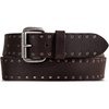 Lucky Brand Men’s Jeans Leather Belt| Classic| Casual| Dress| Everyday| American Heritage| Genuine Leather| Metal Buckle(Eyelet Leather – Brown)