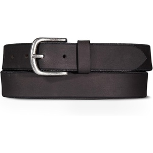 Lucky Brand Men’s Jeans Leather Belt| Classic| Casual| Dress| Everyday| American Heritage| Genuine Leather| Metal Buckle(Bevelved Edge – Black)