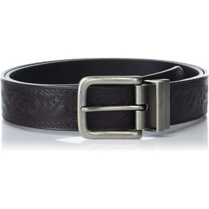 Lucky Brand Men’s Reversible Leather Belt | 2-in-1 | Classic | Everyday | Business | Work | Dress | Casual | Metal Buckle(Western Reversible – Brown/Black)