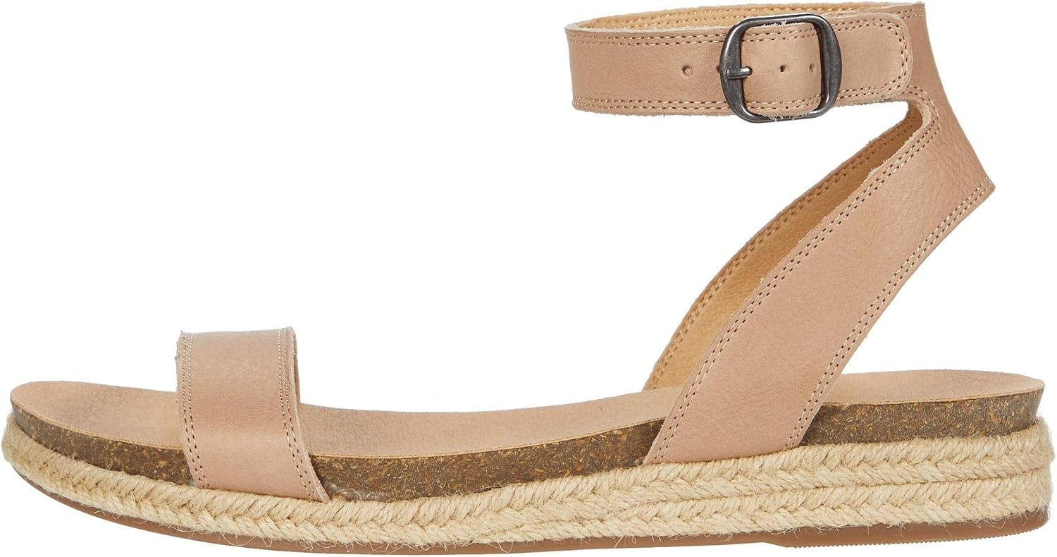 image:imageLucky Brand Womens Garston Flat SandalStone Saddle Leather