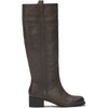 Lucky Brand Womens Hybiscus Wide Calf Riding Boot(Dark Chocolate)