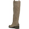 Lucky Brand Womens Hybiscus Wide Calf Riding Boot(Silver Cloud)