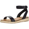 Lucky Brand Women’s Garston Flat Sandal(Black 1)