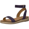 Lucky Brand Women’s Garston Flat Sandal(Moroccan Blu)