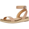 Lucky Brand Women’s Garston Flat Sandal(Stone Saddle Leather)