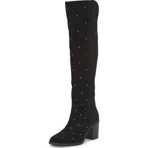 Lucky Brand Borah Studded Knee High Boots(Black)