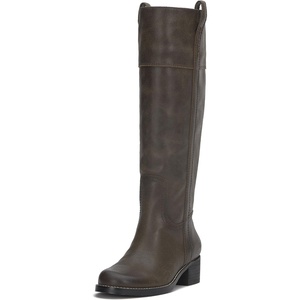 Lucky Brand Womens Hybiscus Wide Calf Riding Boot(Dark Chocolate)