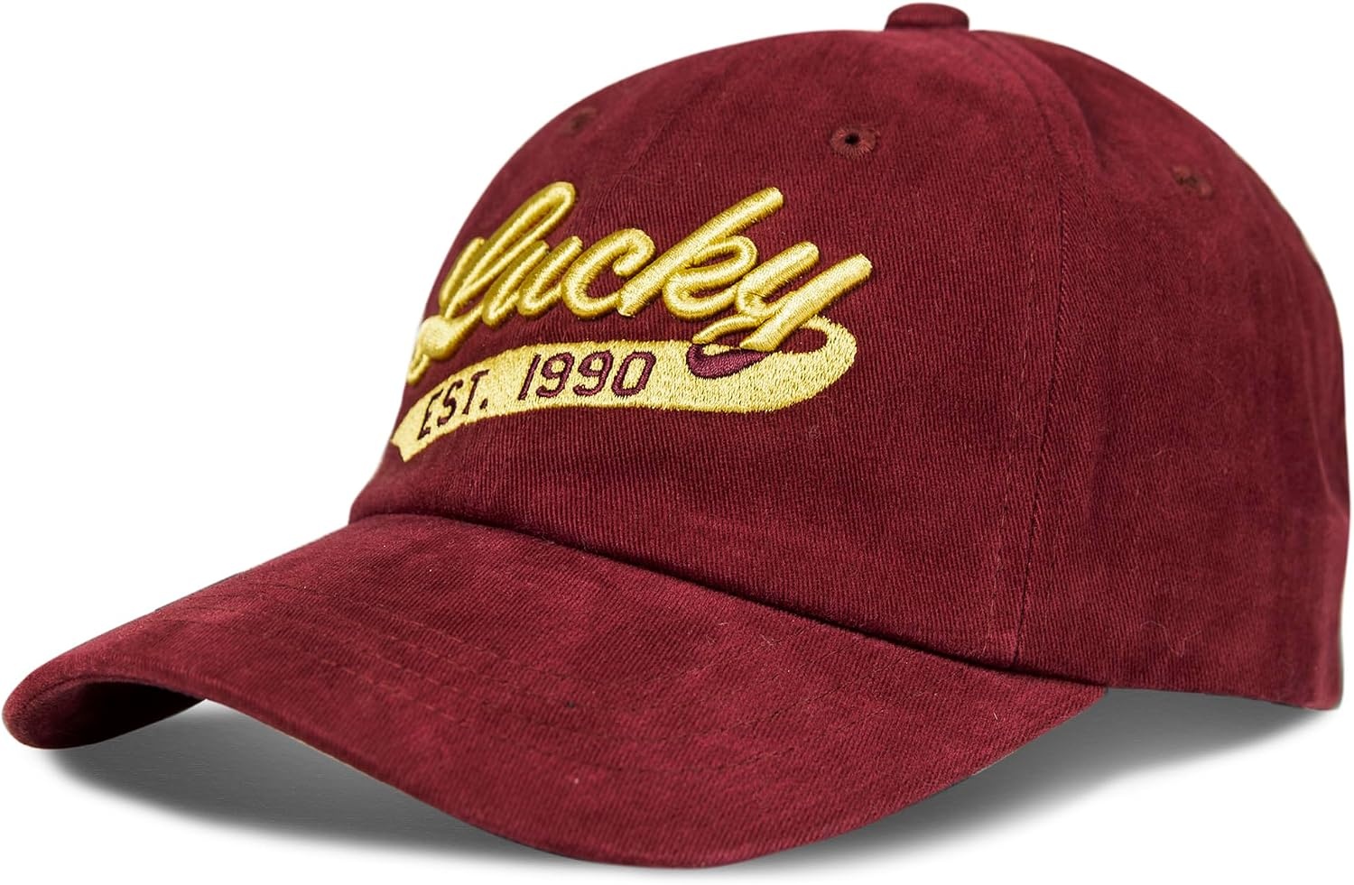image:imageLucky Brand Classic Cotton Adjustable Dad Hat Baseball Cap Golf Fishing Low Profile 5 Panel Design1990 Embroidered Cardinal