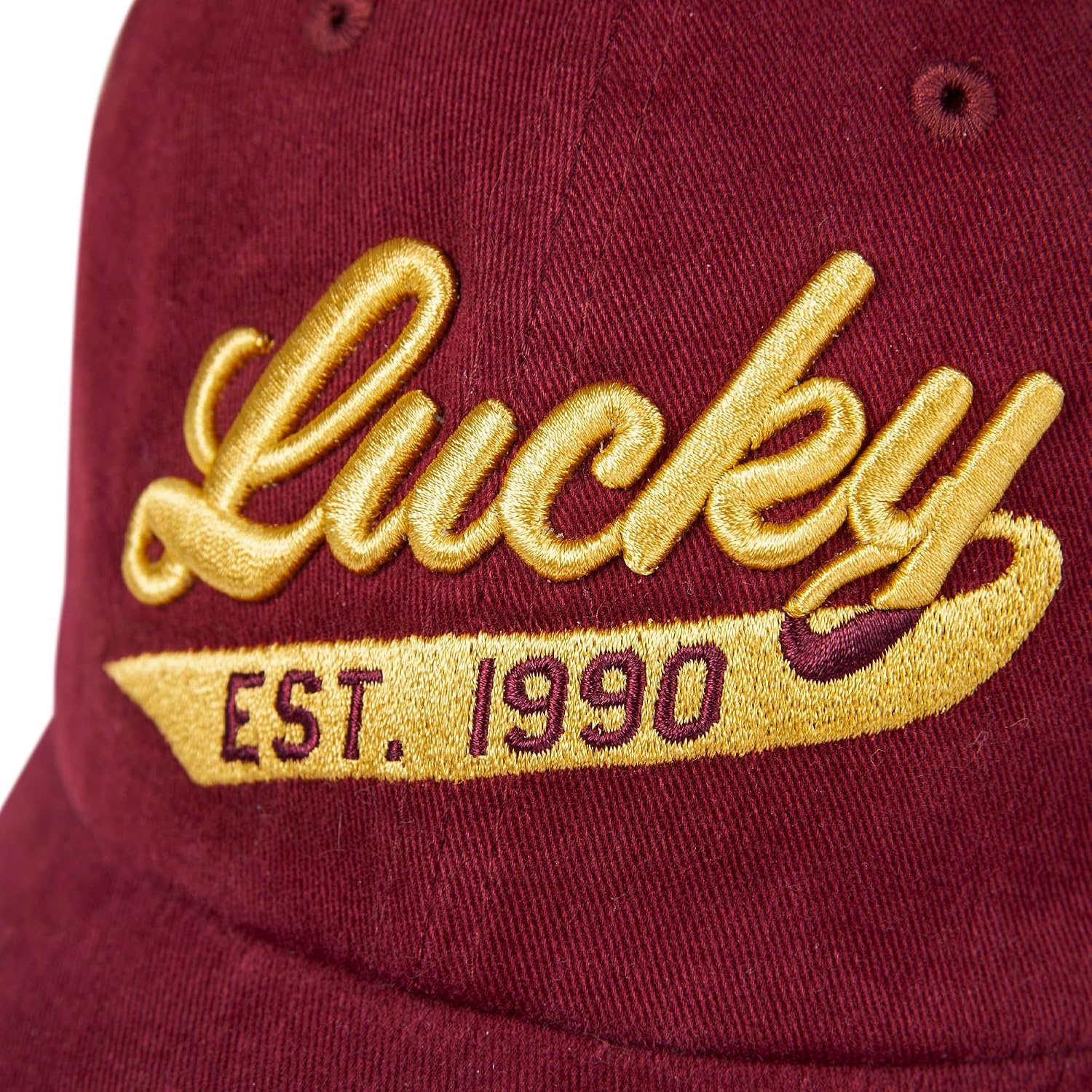 image:imageLucky Brand Classic Cotton Adjustable Dad Hat Baseball Cap Golf Fishing Low Profile 5 Panel Design1990 Embroidered Cardinal