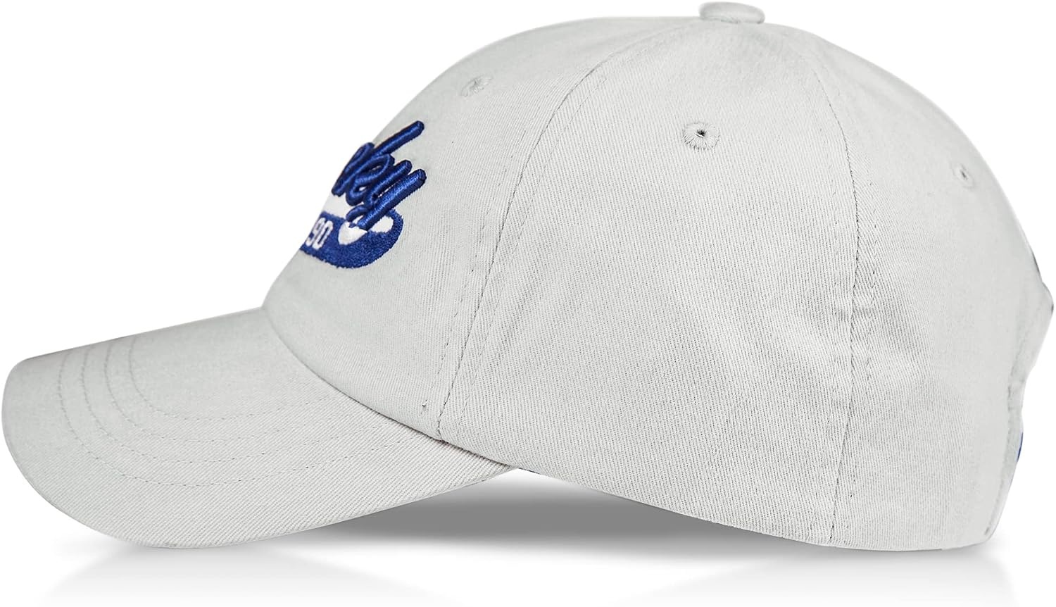 image:imageLucky Brand Classic Cotton Adjustable Dad Hat Baseball Cap Golf Fishing Low Profile 5 Panel Design1990 Embroidered Light Grey