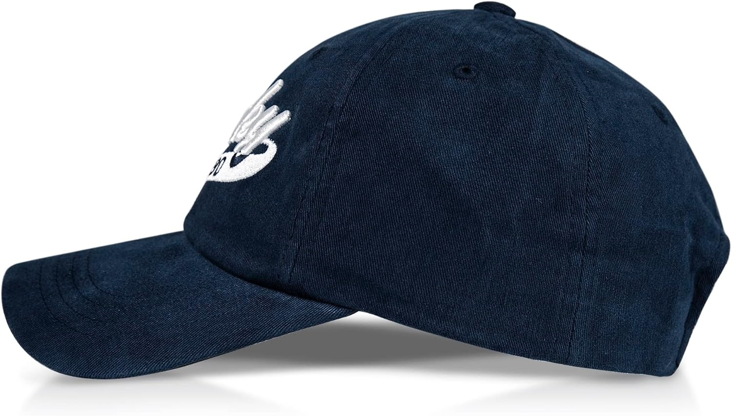 image:imageLucky Brand Classic Cotton Adjustable Dad Hat Baseball Cap Golf Fishing Low Profile 5 Panel Design1990 Embroidered Navy