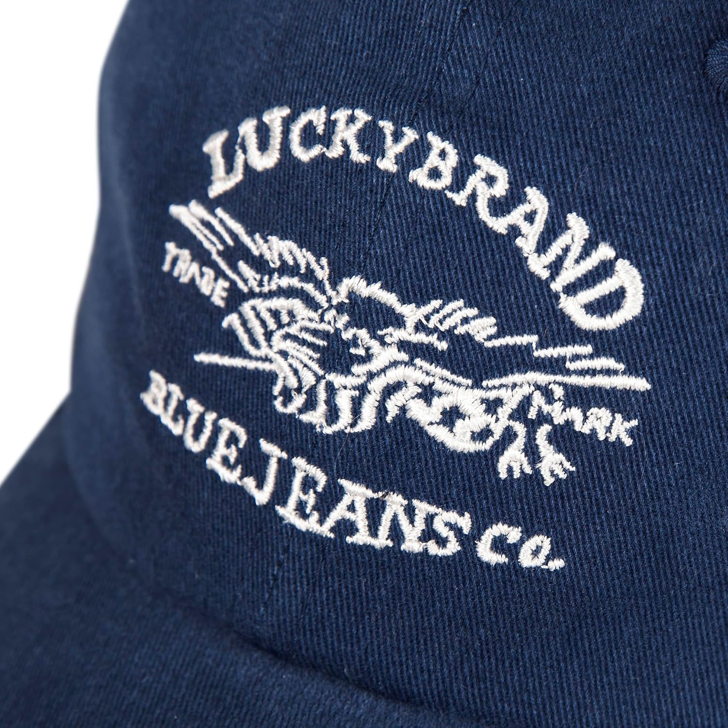 image:imageLucky Brand Classic Cotton Adjustable Dad Hat Baseball Cap Golf Fishing Low Profile 5 Panel DesignBlue Jeans Co Navy