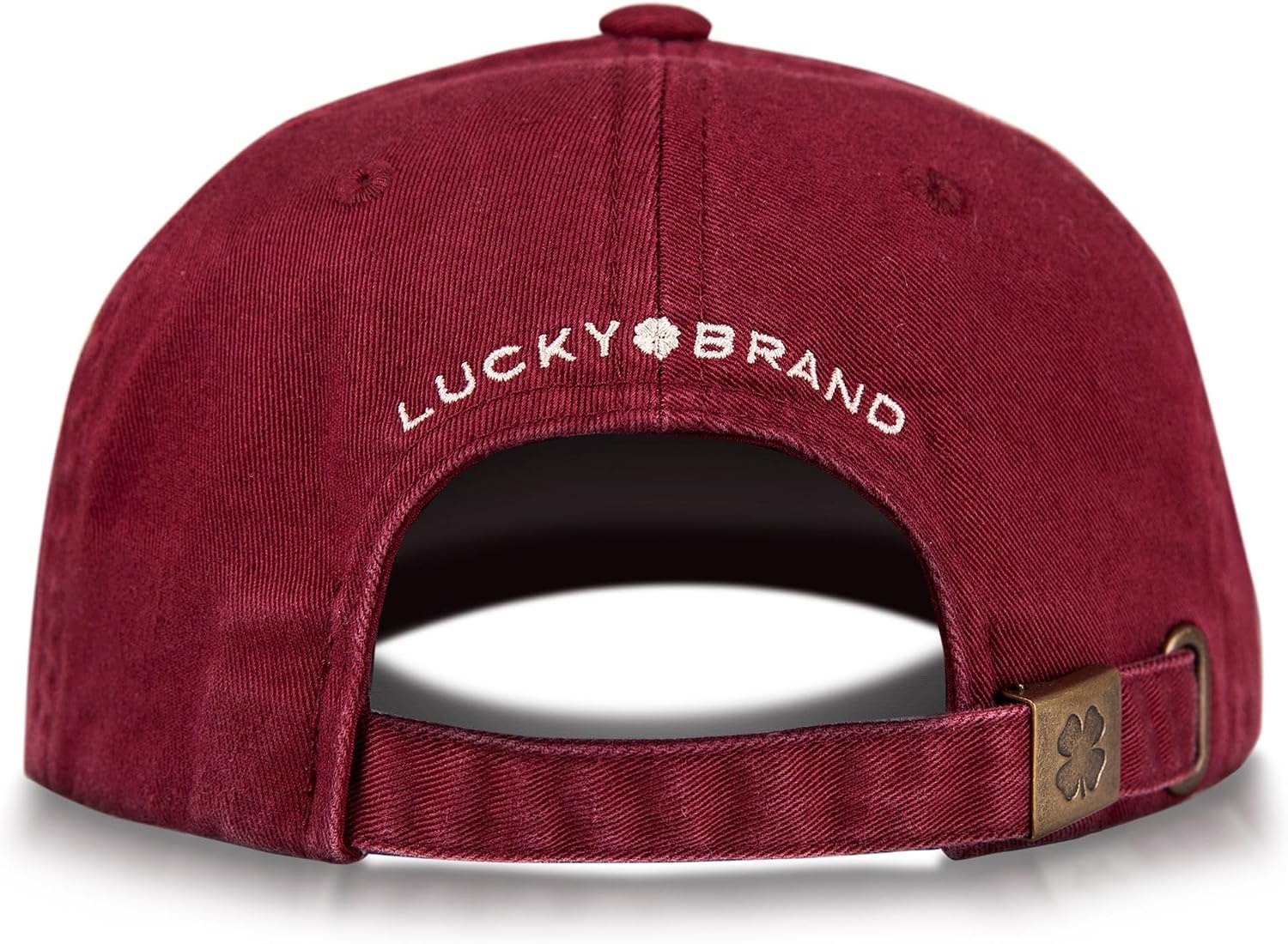 image:imageLucky Brand Classic Cotton Adjustable Dad Hat Baseball Cap Golf Fishing Low Profile 5 Panel DesignClover Brick