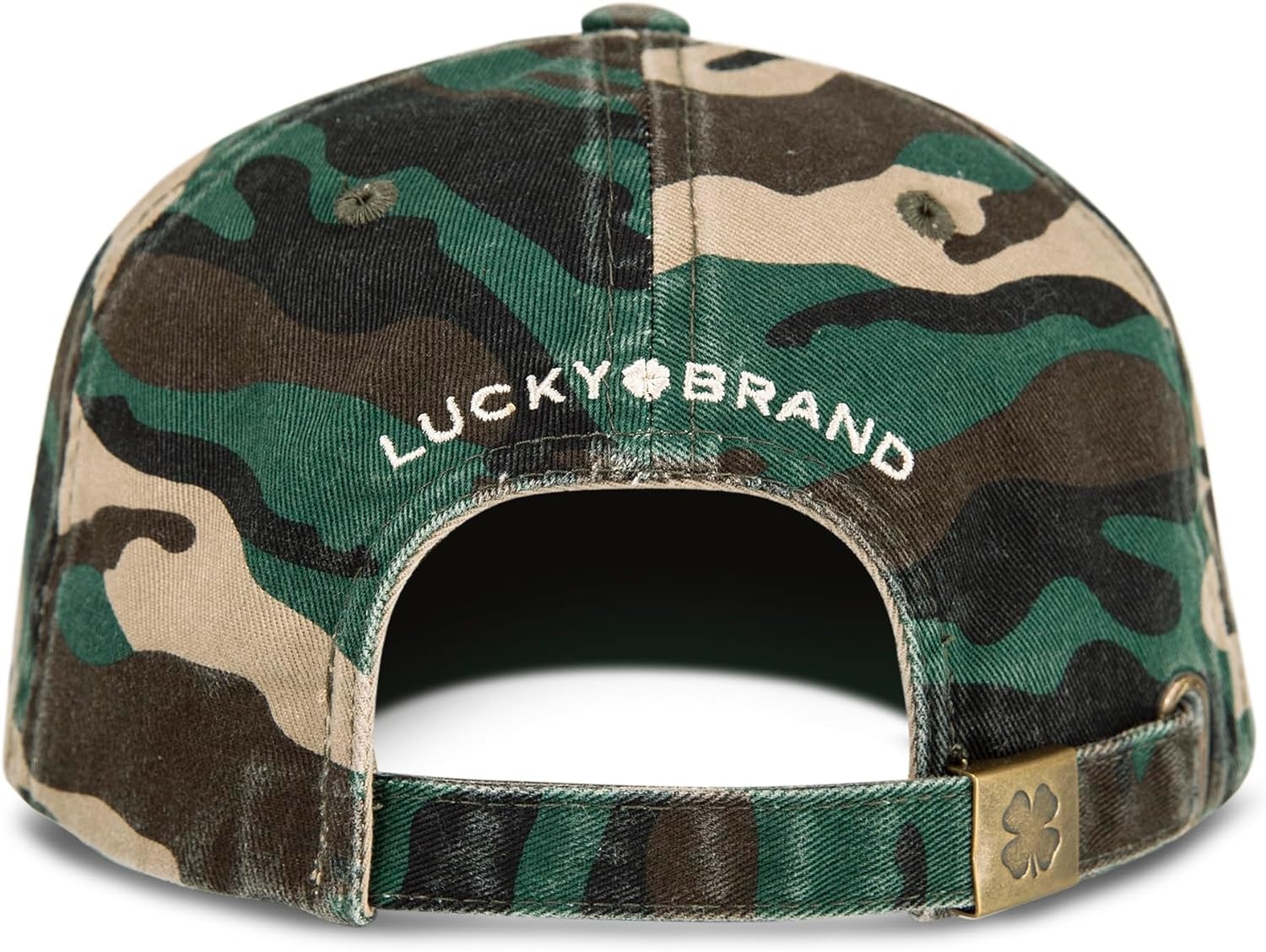 image:imageLucky Brand Classic Cotton Adjustable Dad Hat Baseball Cap Golf Fishing Low Profile 5 Panel DesignClover Camo