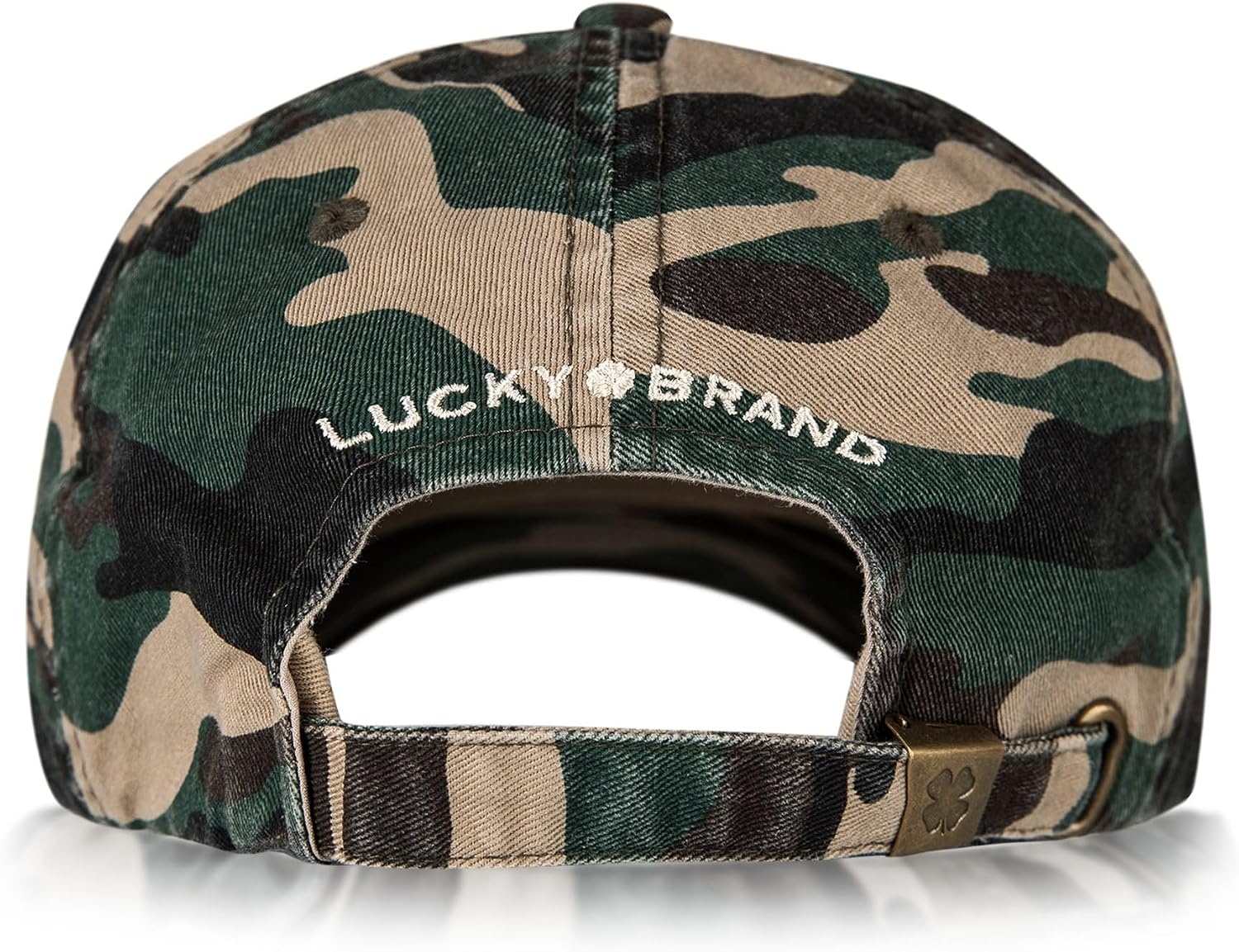 image:imageLucky Brand Classic Cotton Adjustable Dad Hat Baseball Cap Golf Fishing Low Profile 5 Panel DesignClover Camo New