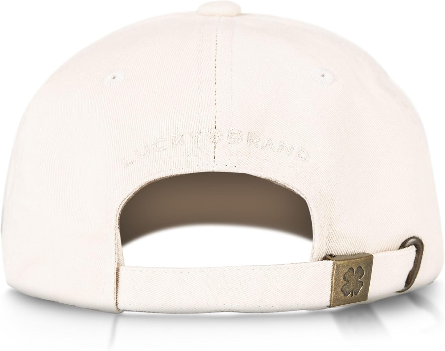 image:imageLucky Brand Classic Cotton Adjustable Dad Hat Baseball Cap Golf Fishing Low Profile 5 Panel DesignClover Natural